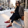 thumbnail image 6 of Cushionaire Yummy Slip On Womens Mules, Business Casual Loafers for Women with Low Heel and Metal Chain Detail, 6 of 17