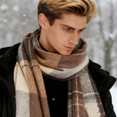 thumbnail image 6 of USB Heated Scarf with 3 Heating Modes, Plaid Thermal Winter Scarf for Men Women, 6 of 6