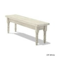 thumbnail image 4 of Grain Wood Furniture Valerie Solid Wood Bench, Off-White, 4 of 5