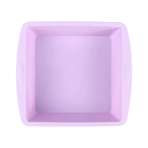 Food Grade Silicone Cake Pan Easy Release Non Stick Chiffon Cake Tray Heat Resistant Loaf Baking Mold Purple