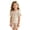 X155 Light Pink, variant on Glisme Girls Outfit Set Striped Print Short Sleeve Crew Neck Tops With Shorts Outfit Quick Dry Girls Set Size 3-4 Years Coffee