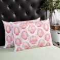thumbnail image 4 of Pink Coastal Shell Throw Pillow Cover 12 x 20 Inch Decorative Pillow Cover Nautical Ocean Summer Beach Sea Lumbar Pillowcase Seasonal Rectangle Cushion Case for Couch Sofa Bed Living Room, 4 of 7