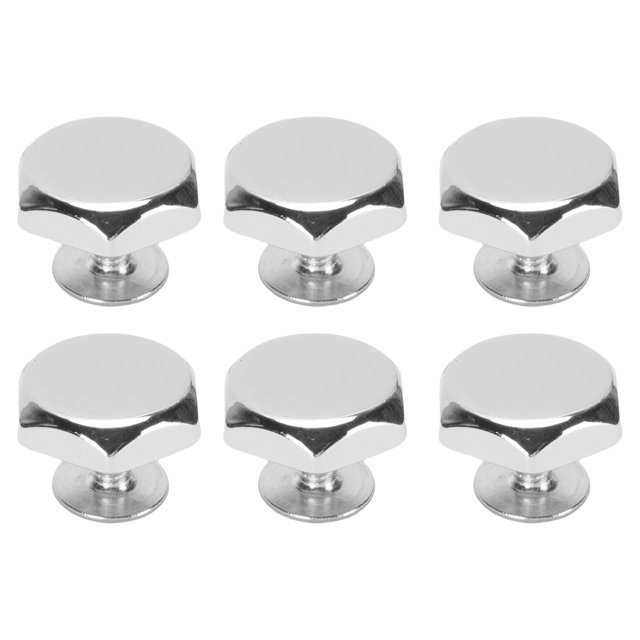 30 Sets Rivet Screw Set 8mm Zinc Alloy Hollow Hex Head Rivets 6mm Crossed Iron Screws Rustproof and Long Lasting Rivets with Screws