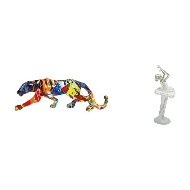 esculturas,estatua de figura decorativa andante,Escultura animal artesanal regalo arte moderno fiesta en casa,Figura de escritorio,Estatua de bailarina de ballet,adorno de escritorio para