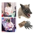 thumbnail image 1 of Máscara de hombre Salvador Máscara de Novedad disfraz cómoda Cosplay para carnavales con Guantes grandes, 1 of 10
