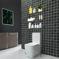 thumbnail image 6 of IVV 3-Tier Over The Toilet Storage Rack, Bathroom Space Saver, Freestanding Metal Shelf, Black, 6 of 10
