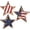 Blue, variant on 4th of July Decorations Wooden Stars, Patriotic Memorial Day Star Tiered Tray Decor Set of 3, Fourth of July Red White Blue Decoration for Home Office Table Shelf(Style C)
