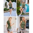 thumbnail image 3 of Camisetas sin mangas para maternidad Ekouaer, paquete de 3, con pliegues laterales, verano, L, 3 of 5