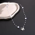 thumbnail image 2 of LYMAYTER Collier Ras du Cou Léger Collier pour Femmes - Perle Synthétique, Ajustable-Cyclable, Résistant à l'Usure, 2 of 6
