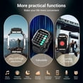 thumbnail image 3 of Blackview Smart Watch for Men with Bluetooth Calling, 900mAh Long Battery Life, 2.01" HD Display, Flashlight, Compass, 100+ Sports Modes, Fitness Tracker for Android iPhone, 3 of 6