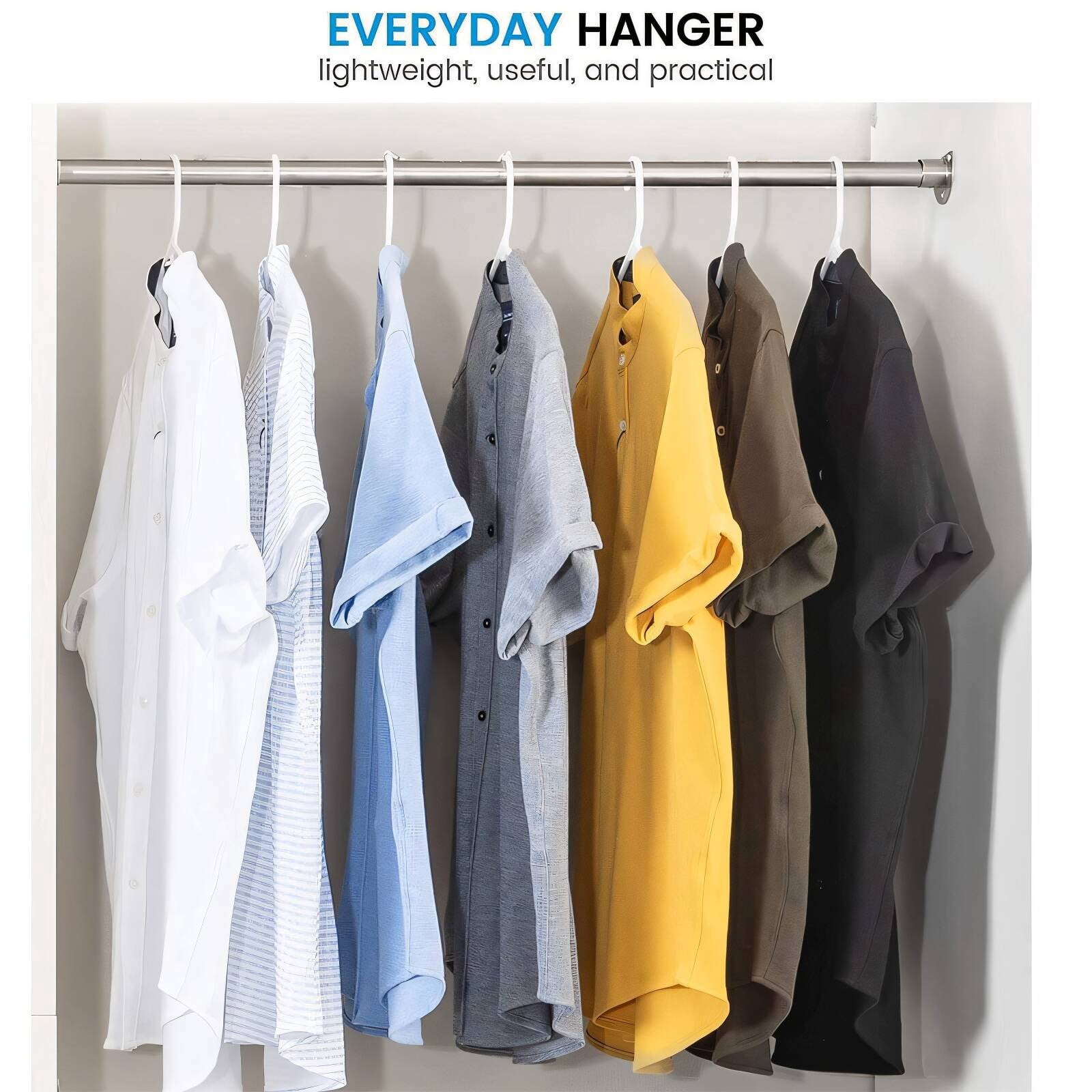 CCOCC 50 Pcs Space Saving Hangers for Clothes A Must-Have for Parents Looking to Organize Their Toddler Clothes Quickly and Easily Clothes Organizer for Closet,S1