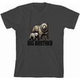 thumbnail image 3 of Big Brother Bears Boy's Charcoal Crew Neck Short Sleeve Tee-Medium, 3 of 4