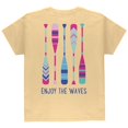 thumbnail image 2 of Summer Sun Enjoy the Waves Paddles Youth T Shirt Yellow Haze YMD, 2 of 2