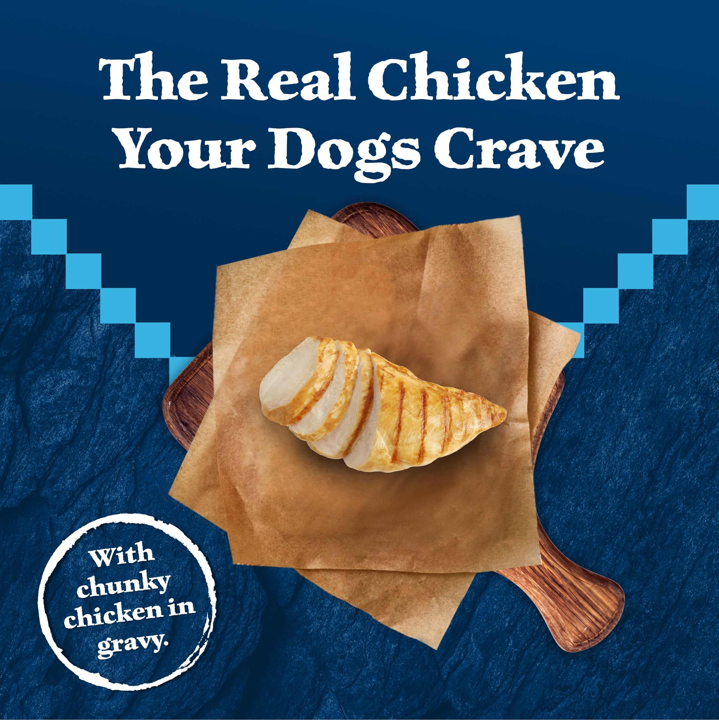 Blue Buffalo Wilderness Adult Dog Wet Food, Chicken Stew in Gravy, 12 Count