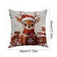 thumbnail image 3 of Fundas de almohada navideñas de 45 x 45 cm | Fundas de almohada decorativas festivas con cremallera oculta para sofá y dormitorio, 3 of 6