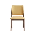 thumbnail image 4 of ACME Sarha Wood & Fabric Side Chair in Yellow & Walnut (Set of 2), 4 of 8