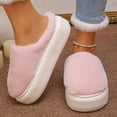 thumbnail image 6 of SKIYLEVZ Women's Winter Fuzzy Slippers House Slippers with Comfortable Soft Arch Fleece Lined Slipper Cozy Flat Platform Room Slippers Non-Slide Winter Slipper, 6 of 8
