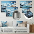thumbnail image 4 of Designart "Chilling Abstraction Antartica An II" Winter Landscape Metal Wall Art Prints, 4 of 5