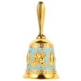thumbnail image 1 of Retro Golden Hand Bell for Daily Use Vintage Zinc Alloy Table Bell with Clear Sound 3 Inch, 1 of 8
