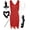 Red with Accessories, variant on PrettyGuide Women's Flapper Dress Sequined Fringe 1920s Gatsby Party Cocktail Dresses Black, Large