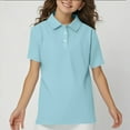 thumbnail image 2 of Kopltyrfg Girls Polo Shirts Short Sleeve School Uniform 3-14 Years, 2 of 7