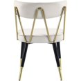 thumbnail image 1 of Meridian Furniture Rheingold Velvet Dining Chair, Cream (Set of 2), 1 of 7