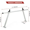 thumbnail image 3 of Ladcaser Truck Ladder Rack Universal Extendable Pick-Up Bed Cargo Rack 800 lbs Capacity, Silver, 3 of 5
