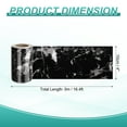thumbnail image 2 of Uxcell Wood Grain Wallpaper Border 4" x 16.4ft Textured Frame Sticker, Black White, 2 of 7