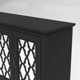 thumbnail image 6 of STYLIVIA Heron 3 Door Wide Sideboard Cabinet with Adjustable Shelves, Sturdy Wood Storage with Metal Hardware, Ivory & Knotty Oak, 6 of 22