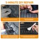 thumbnail image 5 of Kit de reparación de neumáticos MetFun 40, clavos de goma con 2 tubos de sellador, 5 of 7