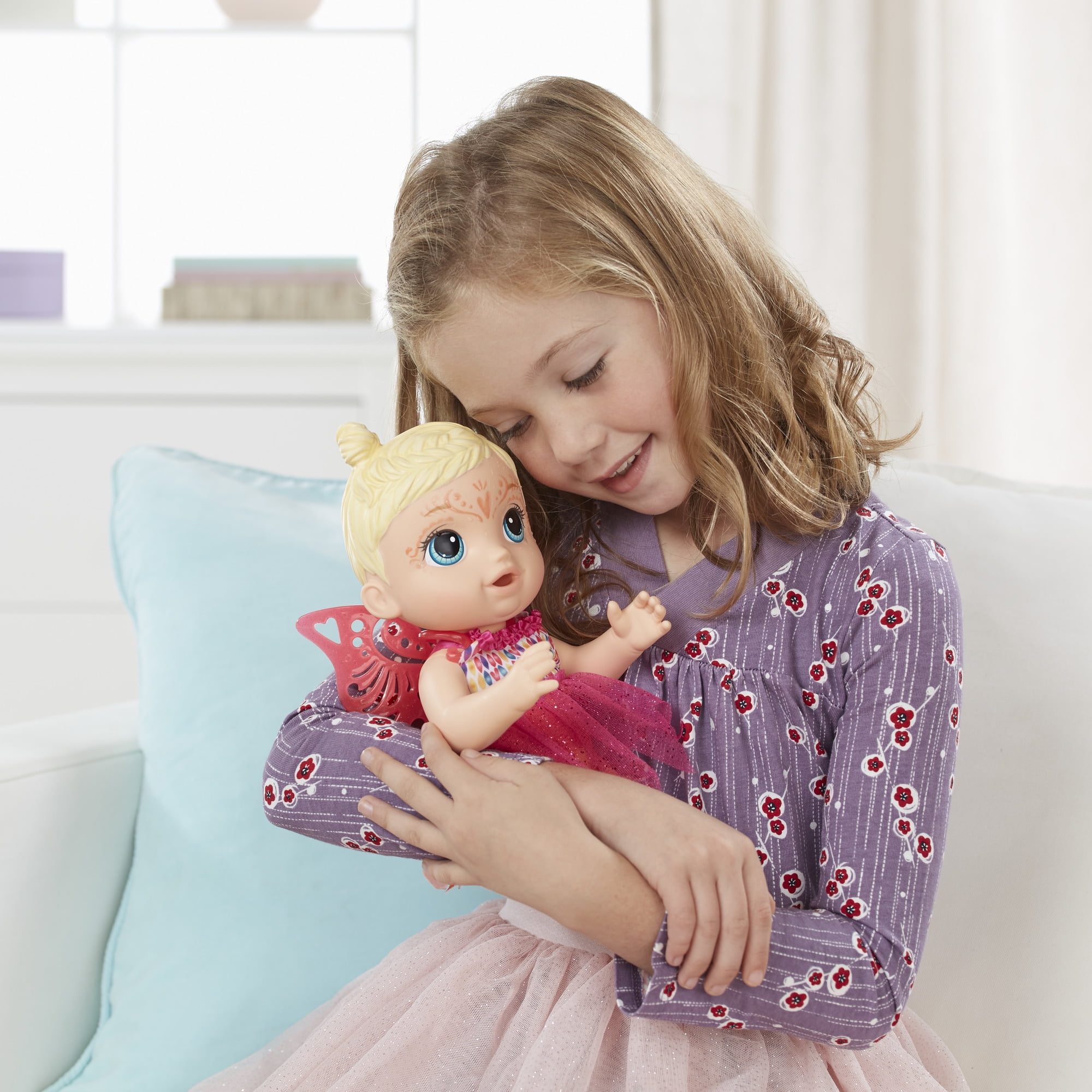 Baby Alive Face Paint Fairy Blonde Hair Doll Playset