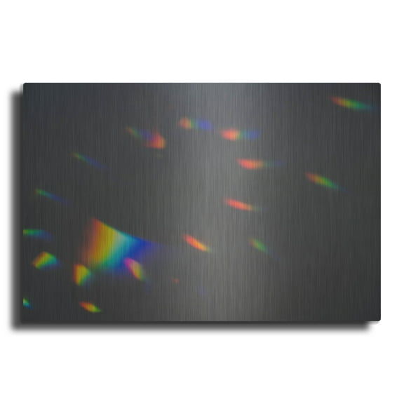 Luxe Metal Art 'Prism Rainbow 2' by Luxe Portfolio, Metal Wall Art, 24"x16"