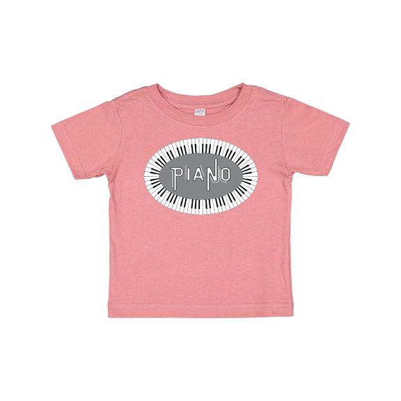 Inktastic Piano Keys Oval Boys or Girls Baby T-Shirt