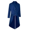 thumbnail image 2 of Chaqueta pirata Costume MOFOVELY, chaqueta steampunk para hombre, azul, 2 of 7