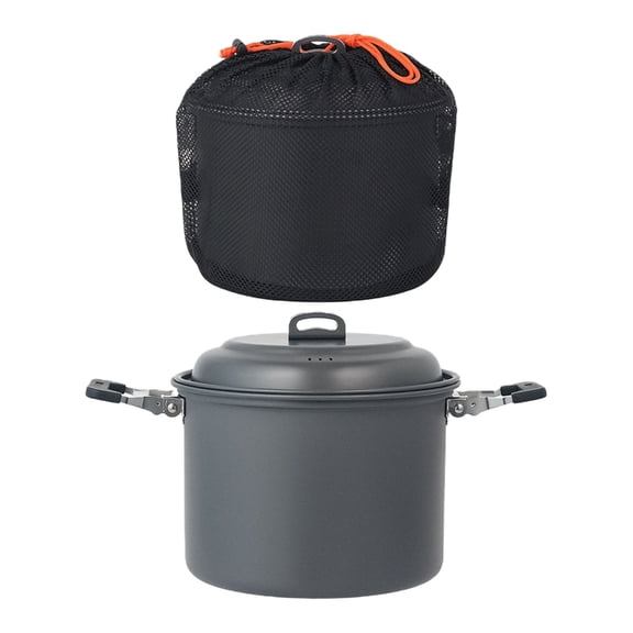 Camping 4-7 Person Pots Hard Aluminum Camping Cookware Multifunctional Camping