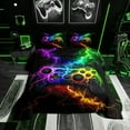 thumbnail image 1 of MesaSe Moderne Noir Bleu Joystick de Jeu Couettes et Duvets Grand Lit, 1 of 6