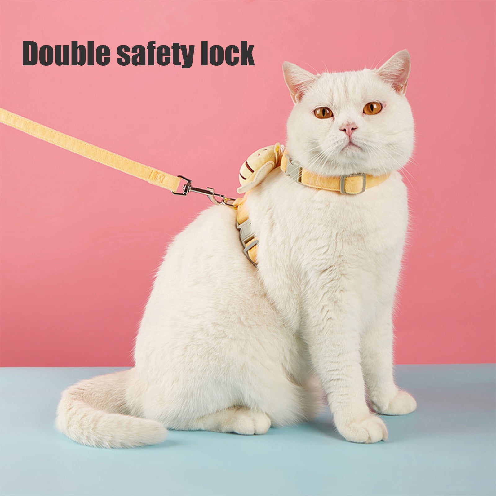 Specollect Clearance 8Pcs Dog Bee Harness for Small Dog Cats No Pull Training Leashes Easy Control Pet Harnesses Duable Small Dog Harness and Leash Set No Pull No Escape Boy Girl No Choke