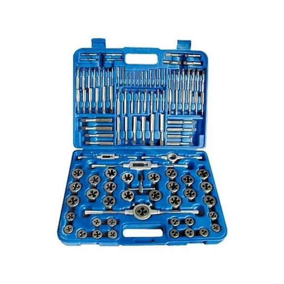 Hhip 110 Piece No 4-3/4" & M6-18 High Speed Steel Tap & Die Set 1011-0110