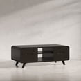 thumbnail image 4 of Jofran Marlowe Mid-Century Modern 48" Curved Coffee Table with Storage Drawers, 4 of 10