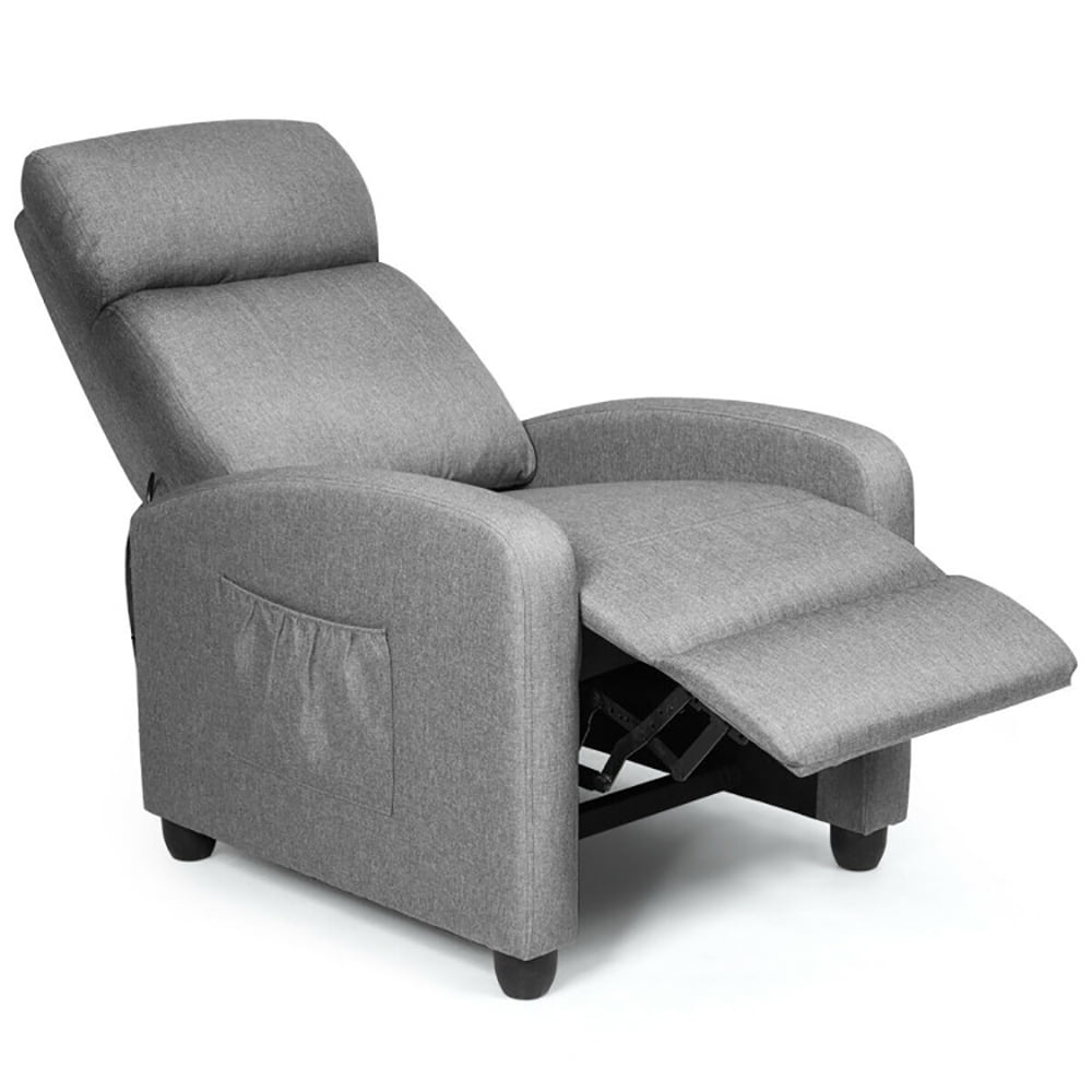 Finihen Massage Recliner Chair, Recliner Sofa Wingback Chair with Massage Function, for Living Room, Bedroom, Gray Finihen Massage Recliner Chair, Recliner Sofa Wingback Chair with Massage Function, for Living Room, Bedroom, Gray