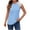 Light Blue, variant on Tank Tops for Women under $5 Lace Sleeveless Printed Round Neck T-shirt Top Black S
