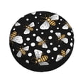 thumbnail image 3 of Easygdp Honey Bees At Night Wheel Sun Guard, Spare Tire Cover,Universal Trailer Suv Truck Camper Travel,Easy To Install And Remove -17 Inch, 3 of 9
