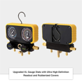 thumbnail image 2 of AC Manifold Gauge Set for R134a R12 R22 R502 Refrigerants, Automotive AC Gauge Set, Precision Refrigerant Gauge Kit, 2 of 6