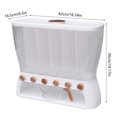thumbnail image 2 of Clear Dry Food Dispenser 6 Grid Beans Dispenser Rice dispenser Kitchen Storage, 2 of 12