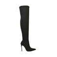 thumbnail image 3 of XY London Womens Piper Zip High Heel Thigh-High Boots, 3 of 5