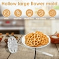 thumbnail image 3 of Vensio 1-Set Aluminum Alloy Rosette Maker Bunuelos Mold with 10-Inch Handle for Crispy Flower Waffles Cookies, 3 of 8