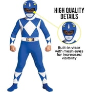 Morphsuits Might Morphin Blue Morphsuit Costume Kids Halloween Costume for Unisex Blue Large