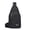 Black, variant on Womens Crossbody Purse Unisex Cloth Chest Crossbody Shoulder Bag, Built-In Headphone Jack & Charging Port For Outdoor Casual Daily Wear