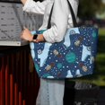 thumbnail image 7 of KdxioAlpaca Astronaut in Space for Beach Bag for Women Large Beach Tote Bag Waterproof Sandproof Swim Bag with Zipper Pockets Beach Vacation Travel, 7 of 7