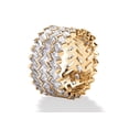 thumbnail image 2 of Baguette-Cut Cubic Zirconia Zig-Zag Eternity Ring 9.66 TCW 14k Gold over Sterling Silver, 2 of 4